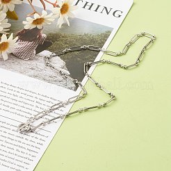 Collier à chaîne figaro en acier inoxydable 304 résistant au ternissement&nbsp;NJEW-JN03567-01