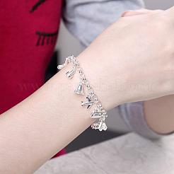 Braccialetti di fascino zirconi in ottone alla moda&nbsp;BJEW-BB00262