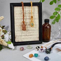 5 шт. 5-цветный регулируемый вощеный шнур в виде макраме-мешка для изготовления самородков драгоценных камней&nbsp;NJEW-DC0001-17