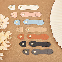 14 комплект из 7-х цветных замков из искусственной кожи с кнопкой-застежкой&nbsp;FIND-CA0008-57