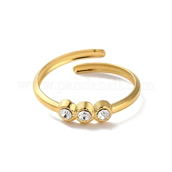 Кольца-манжеты из нержавеющей стали 304 со стразами&nbsp;RJEW-M171-17G