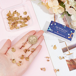 50 шт. ионное покрытие (IP) 304 нержавеющая сталь гвоздики фурнитура для сережек&nbsp;STAS-SC0008-57G