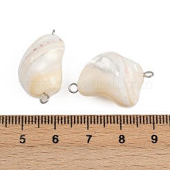 Подвески-соединители из натуральных ракушек&nbsp;STAS-D378-29P