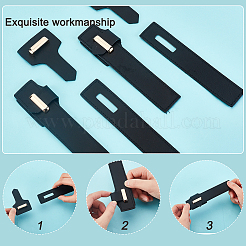 PU искусственная кожа пришить пряжки&nbsp;DIY-WH0292-53B