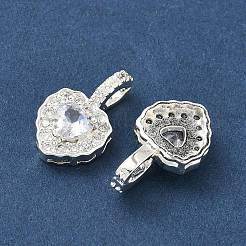 Colgante micropavé cubic zirconia de latón&nbsp;KK-Z139-05S-03