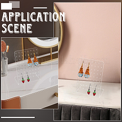 Акриловый дисплей серьги стойки&nbsp;EDIS-WH20003-03B