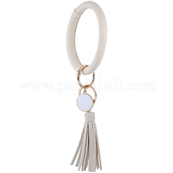 1 брелок из искусственной кожи с кисточками на запястье&nbsp;BJEW-CL0001-30A