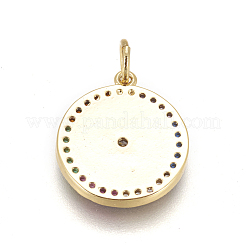 Латунные подвески пентакль эмаль&nbsp;KK-L185-02B