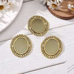 Supports du connecteur de cabochon de style tibétain&nbsp;EA094Y-NFG