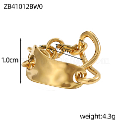 Преувеличенные кольца из нержавеющей стали 304 для женщин&nbsp;STAS-OY008-24G