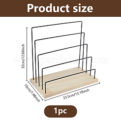 5-уровневые черные железные подставки для сережек&nbsp;EDIS-WH0041-03
