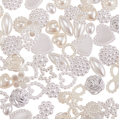 Абс пластмассовые имитационные жемчужные кабошоны&nbsp;OACR-CJ0001-08