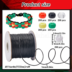 DIY Weihnachtsfass-Armbänder aus Plastikperlen zum Basteln&nbsp;DIY-SC0027-13