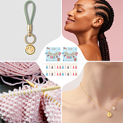 Маркеры петель с замком из сплава эмали&nbsp;HJEW-PH01815