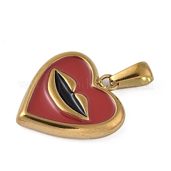 Подвески из нержавеющей стали 304 с эмалью&nbsp;STAS-P408-17B-G