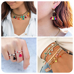 100шт 10 цвета поликоттон (полиэстер&nbsp;FIND-TA0009-08