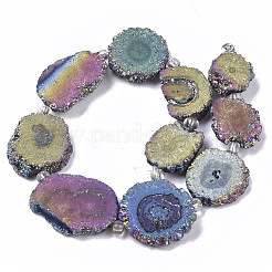 Гальванические природный кварц бисер пряди&nbsp;G-R461-04C