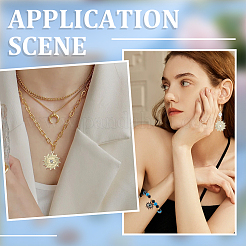 40 pièces 10 styles pendentifs en strass en cristal d'alliage&nbsp;FIND-SC0006-74