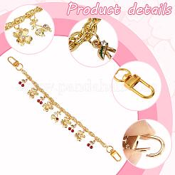 2 шт. 2 стиля латунных сумочных декоративных цепочек&nbsp;PURS-SC0001-03