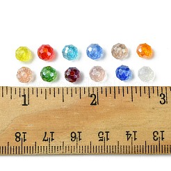 180шт 12 цвета гальванические стеклянные бусины&nbsp;EGLA-FS0001-40