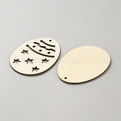 Kit de décorations de pendentifs suspendus en bois bricolage&nbsp;DIY-WH20007-18D