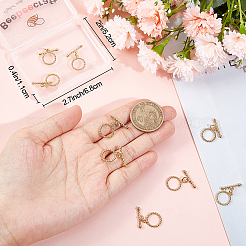 12 комплект латунных застежек-тоглов&nbsp;KK-BBC0007-89