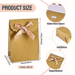 Sacs d'emballage en papier avec nœud papillon&nbsp;ABAG-TAC0017-001H