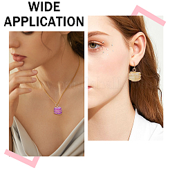 10 шт. 5-цветные подвески из натурального кварца с гальваническим покрытием и медной проволокой&nbsp;PALLOY-CA00020