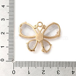 Подвески из латуни с покрытием из прозрачного кубического циркония&nbsp;KK-N255-11G-03-RS