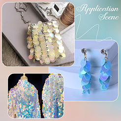 Ciondoli in paillettes/paillettes in pvc da 100 g&nbsp;PVC-CY0001-09A