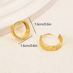 Boucles d'oreilles créoles en acier inoxydable 304 pour femmes&nbsp;RY1881
