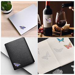 2 пакет 2 стиля бабочка животное самоклеящиеся лазерные наклейки наборы&nbsp;STIC-CA0001-02