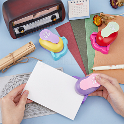 3шт. 3-х цветный пластиковый дырокол&nbsp;TOOL-HY0001-03