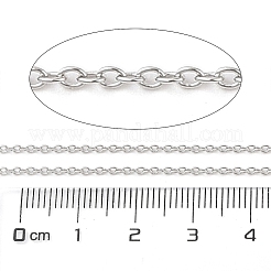 Антикоррозийные цепи из стерлингового серебра 925 пробы с родиевым покрытием&nbsp;LS-STER-E072-02P-04