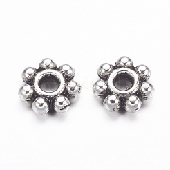 Tibetischen Stil Legierung daisy Zwischenperlen&nbsp;LF0991Y-AS-RS