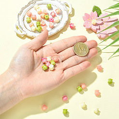 40 шт. 4 вида бусин синтетического коралла&nbsp;CORA-YW0001-04