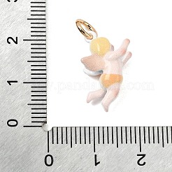 Bedruckte Messinganhänger&nbsp;KK-CBA1A42-04G-02