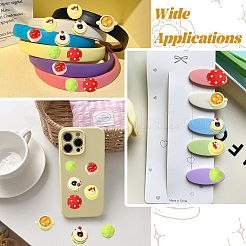 35 шт. 7 стиля непрозрачных смоляных кабошонов&nbsp;RESI-CJ0005-08