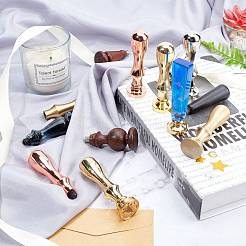 Ручка штампа латунная восковая печать&nbsp;AJEW-K027-02G