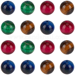 40 pz perline occhio di tigre naturale&nbsp;G-PA0002-48