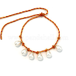 Collane da donna regolabili con cordino in cotone intrecciato&nbsp;WGB1457-02