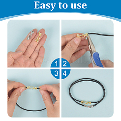 20 шт. 2-х цветные латунные застежки-крючки и S-образные застежки&nbsp;KK-ME0002-92