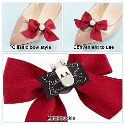 2 Stück abnehmbare Schuhschnallenclips aus Polyester&nbsp;AJEW-DR0001-89