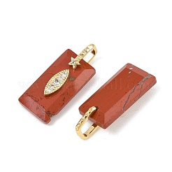 Pendentifs à facettes en jaspe rouge naturel&nbsp;GG-CBA4154-06G-04