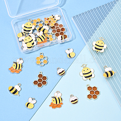 28шт 7 стиля подвески из сплава с эмалью&nbsp;ENAM-YW0004-67