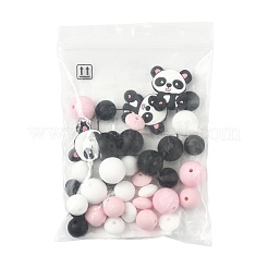 40шт 10 стиля силиконовые бусины&nbsp;SIL-FS0001-27C