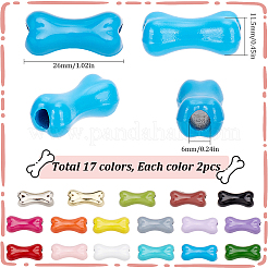 34 шт. 17-х цветные бусины из сплава и эмали&nbsp;FIND-SC0010-06