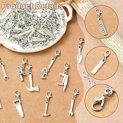 60 pendentif décoratif en alliage d'outils&nbsp;HJEW-CJ00105