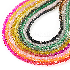 9 нити 9-х цветных градиентных стеклянных бусин&nbsp;DGLA-TA0001-36