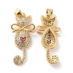 Кулон из латуни с прозрачным кубическим цирконием&nbsp;ZIRC-Z018-21G